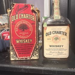 Old Charter Whiskey 1917.  Never Opened 