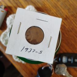 1937 S Wheat Penny 