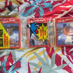 1990 Donruss Baseball Rack Pack Randy Johnson 