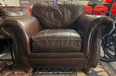 Leather Armchair brown