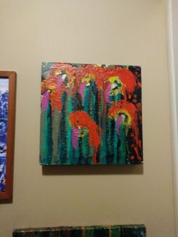 "Saw" original acrylic on canvas by Felix Boulay