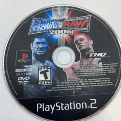 WWE SmackDown vs. Raw 2006 (Sony PlayStation 2, 2005) PS2 DISC ONLY - Tested