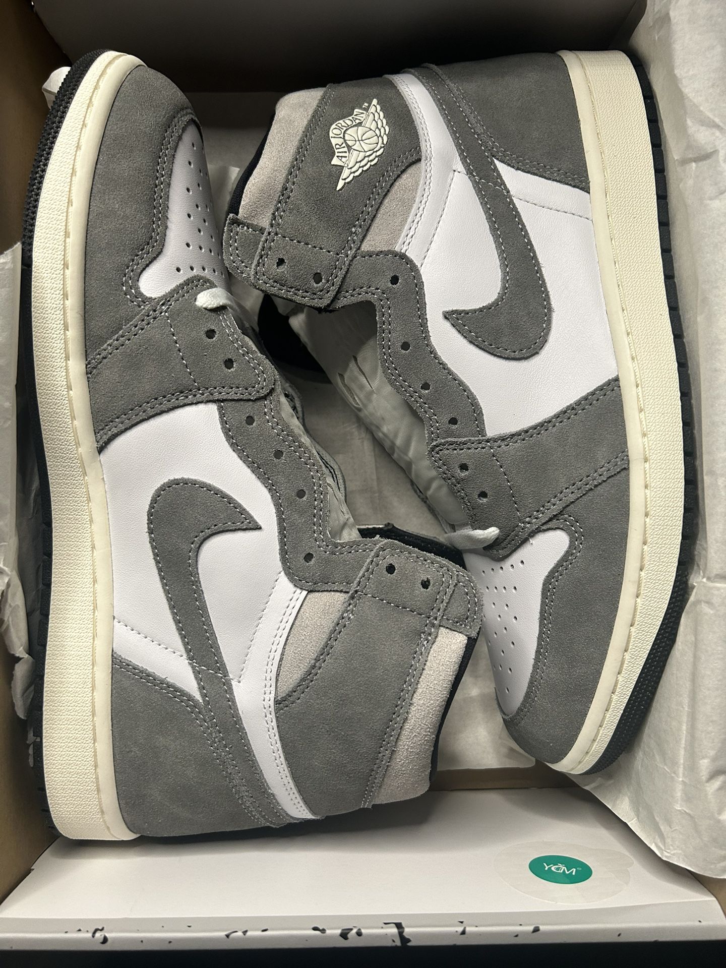 Jordan 1 High Washed Black Size 12 New