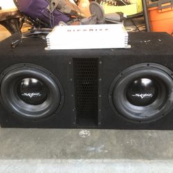 Skar Subwoofer System And Hifonics Amplifier 