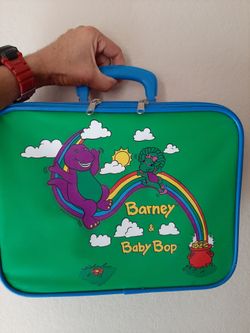 Vintage Barney & Baby Bop Suitcase