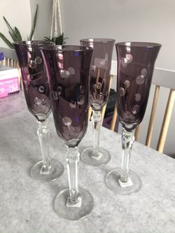 brand new anthropologie champagne glasses