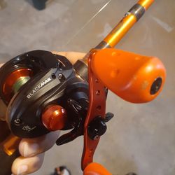 Abu Garcia Baitcaster & Berkley Rod