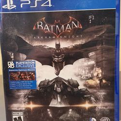 Brand New In Plastic Batman Arkham Night PlayStation 4 Video Game.