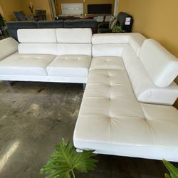 Limited Stock! Modern Sectional White 