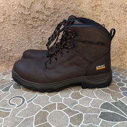 WORK BOOTS ARIAT COMPOSITE TOE WATERPROOF SIZE 10 MENS 