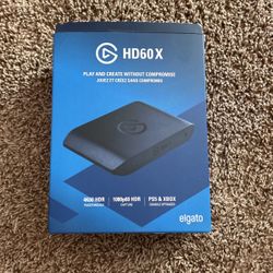 XBOX Controller, elgato HD60X, HD STREAM WEBCAM LOGITECH