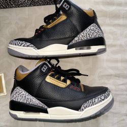 Jordan 3 Gold Cement OG 5.5Mens 7 Women