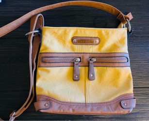Vintage Rosetti Crossbody Bag Mustard & Brown