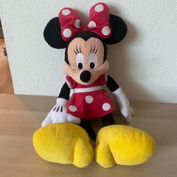 Disneyland Disney Parks Large Classic Minnie Mouse Plush Stuffed 19"