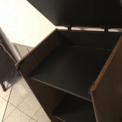 Record Player Cabinet  37 inches tall 16 and three-quarter inches long/deep 19 inches wide