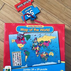 Giant Puzzle Map Of The World 