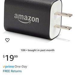 Amazon 9W Official OEM USB Charger and Power Adapter for Fire Tablets, Kindle eReaders, and Echo Do

