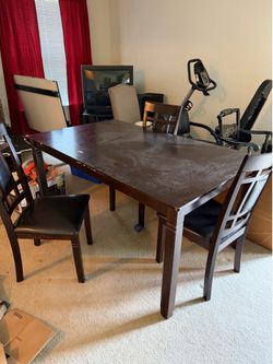 Dining Table with 3 Chairs – Project / Refinish Piece – $50