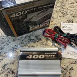 ProXOne 400W Power Inverter w/ Box, Manual & Battery Cables – Excellent Condition