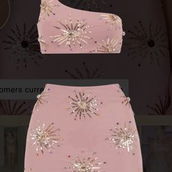 Oceanus Two Piece Set Callie Co-ord Taupe