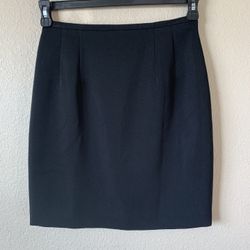 Mini black pencil skirt
