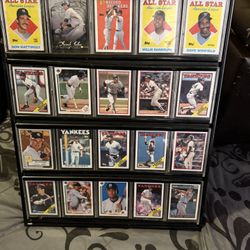 Baseball Cards In Frame