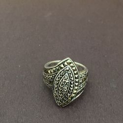 Sterling Silver Marcasite Ring