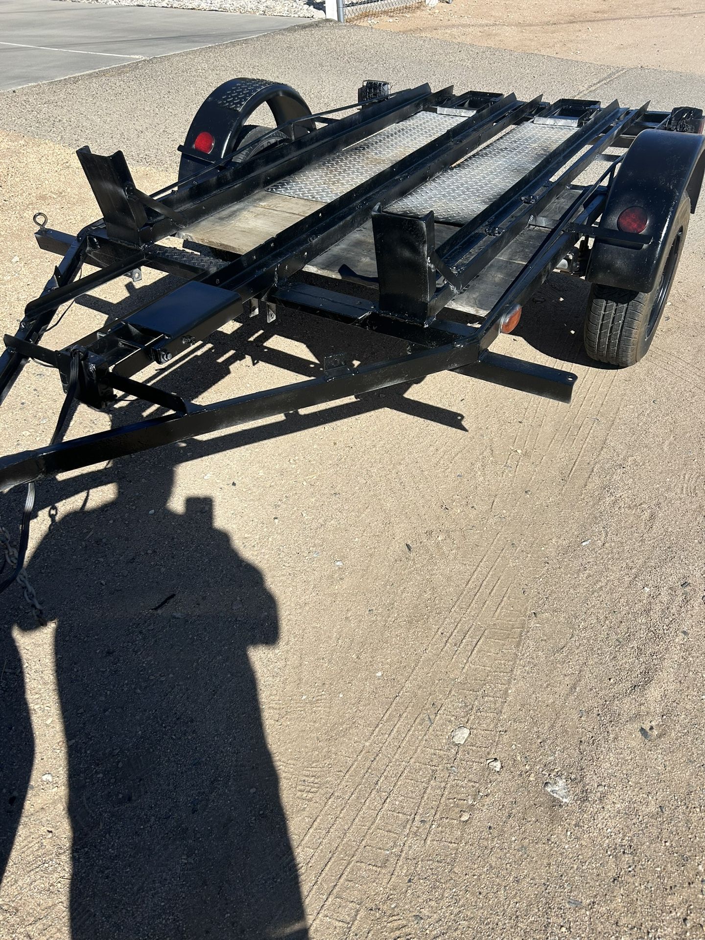 Three Rail Motorcycle Trailer