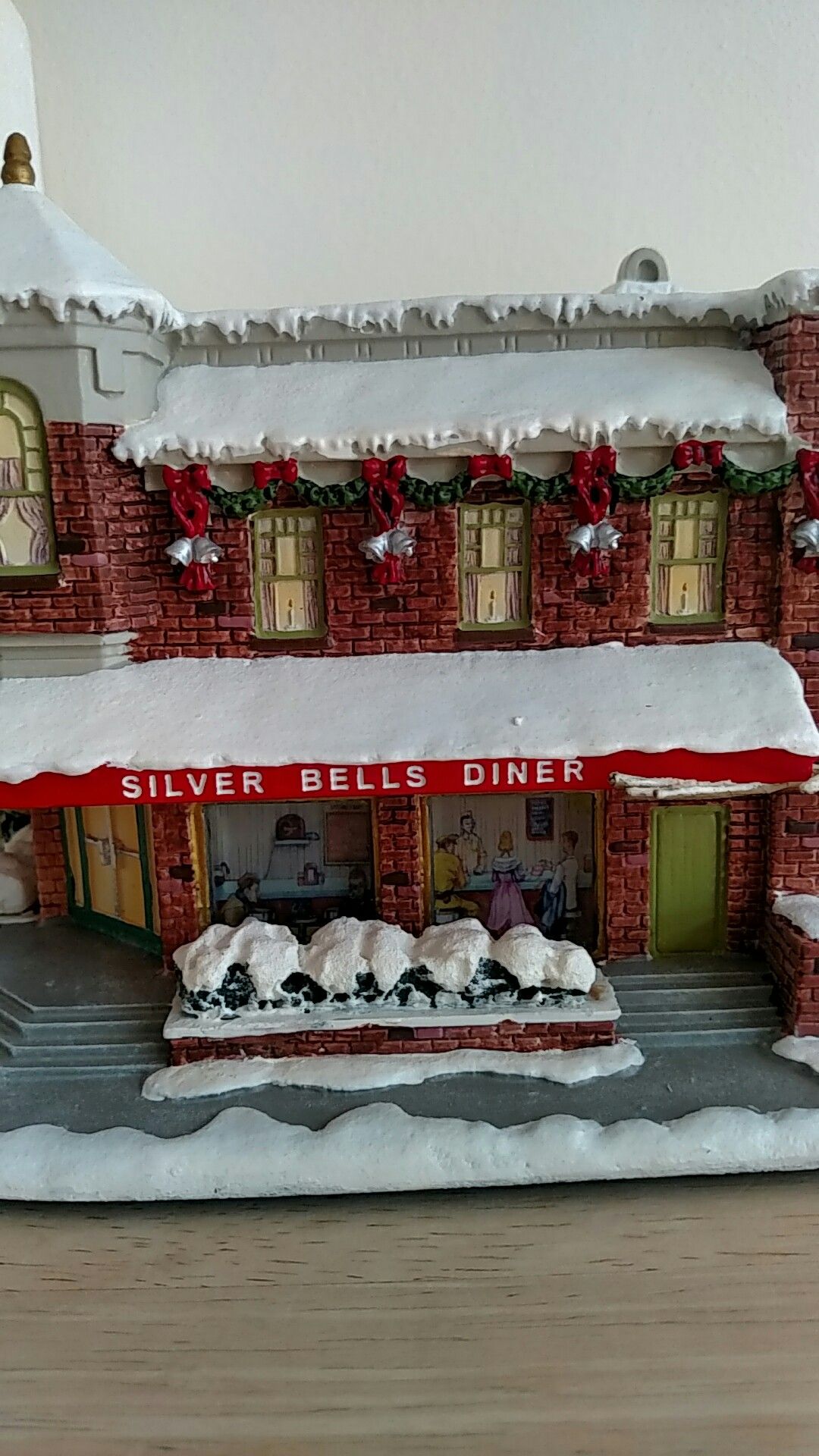 Norman Rockwell's Christmas village Silver Bells Diner
