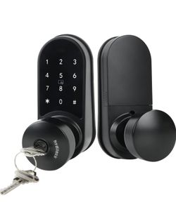 Electronic Door Lock with Touchscreens,Door Locks for Front Door, Electronic Door Knob with/IC Card/Password/Key,Digital Door Lock with Keypad