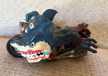 1995 Mattel STREET SHARKS RIPSTER Motorcycle RIP RIDER vintage Loose Arm