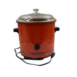 Rival Crockpot Flame Orange Model 3100 3.5 quart  Vintage 1970’s