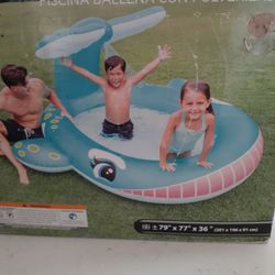 Whale Spray  Kids  Pool 