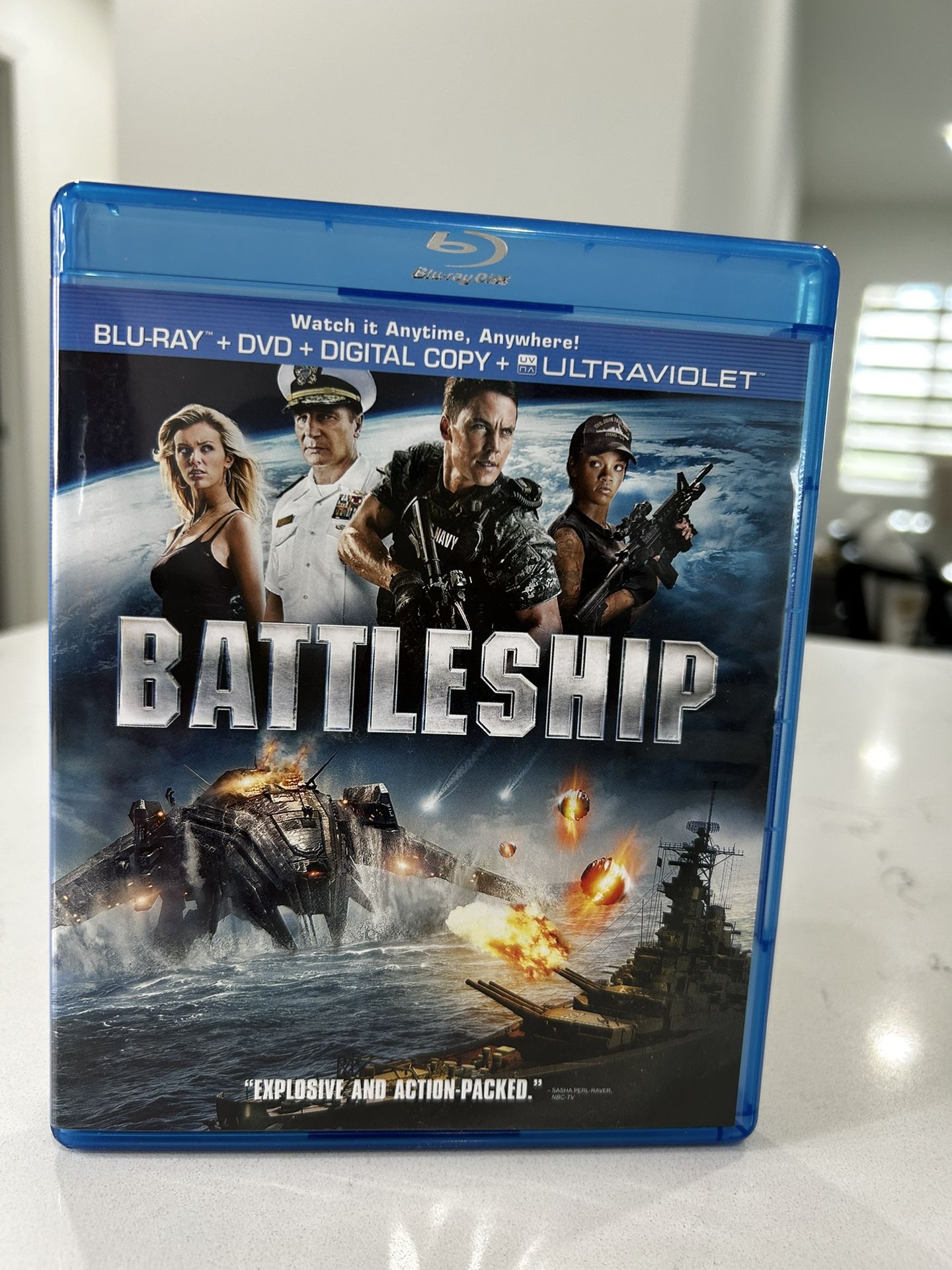 Battleship Blu-ray DVD Digital Copy Ultraviolet Liam Neeson Taylor Kitsch Rihanna
