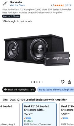 Skar Audio Dual 12”w/ Amp