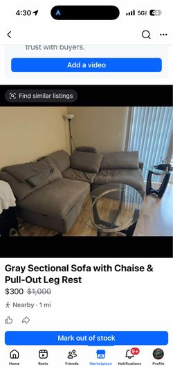 Gray Sectional Sofa
