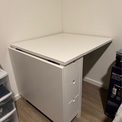 IKEA folding NORDEN table, white