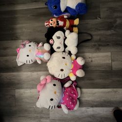 Hello Kittie Plushies 