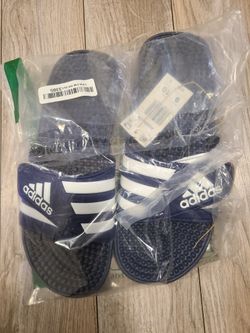Sandal Adidas, Dark Blue/White/Dark Blue, Size 9 US