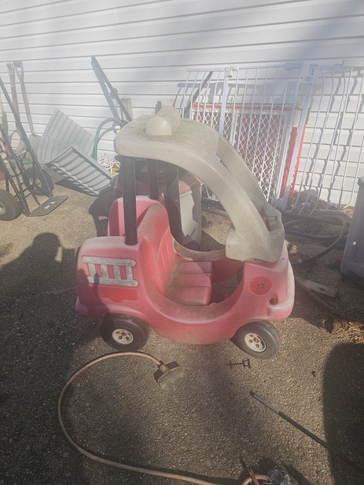 Price Is Firm.. Children's Fire Truck Koozy Coupe