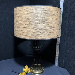 Vintage Mid Century Atomic Lamp with Shade