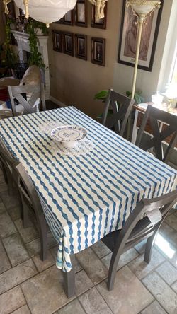 Table with six chairs
