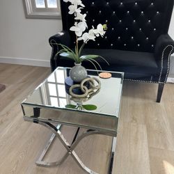 Glass Mirror Table 