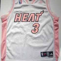 Girls Dewayne Wade Basketball Jersey Sz Medium  Pink 10-12 