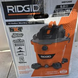 RIDGID 12 Gal. 5.0-Peak HP NXT Wet/Dry Shop Vacuum with Filter, Hose and Accessories