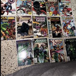 marvel comics lot Team America/captain America/xmen/green Lantern/shroud/14 Ct