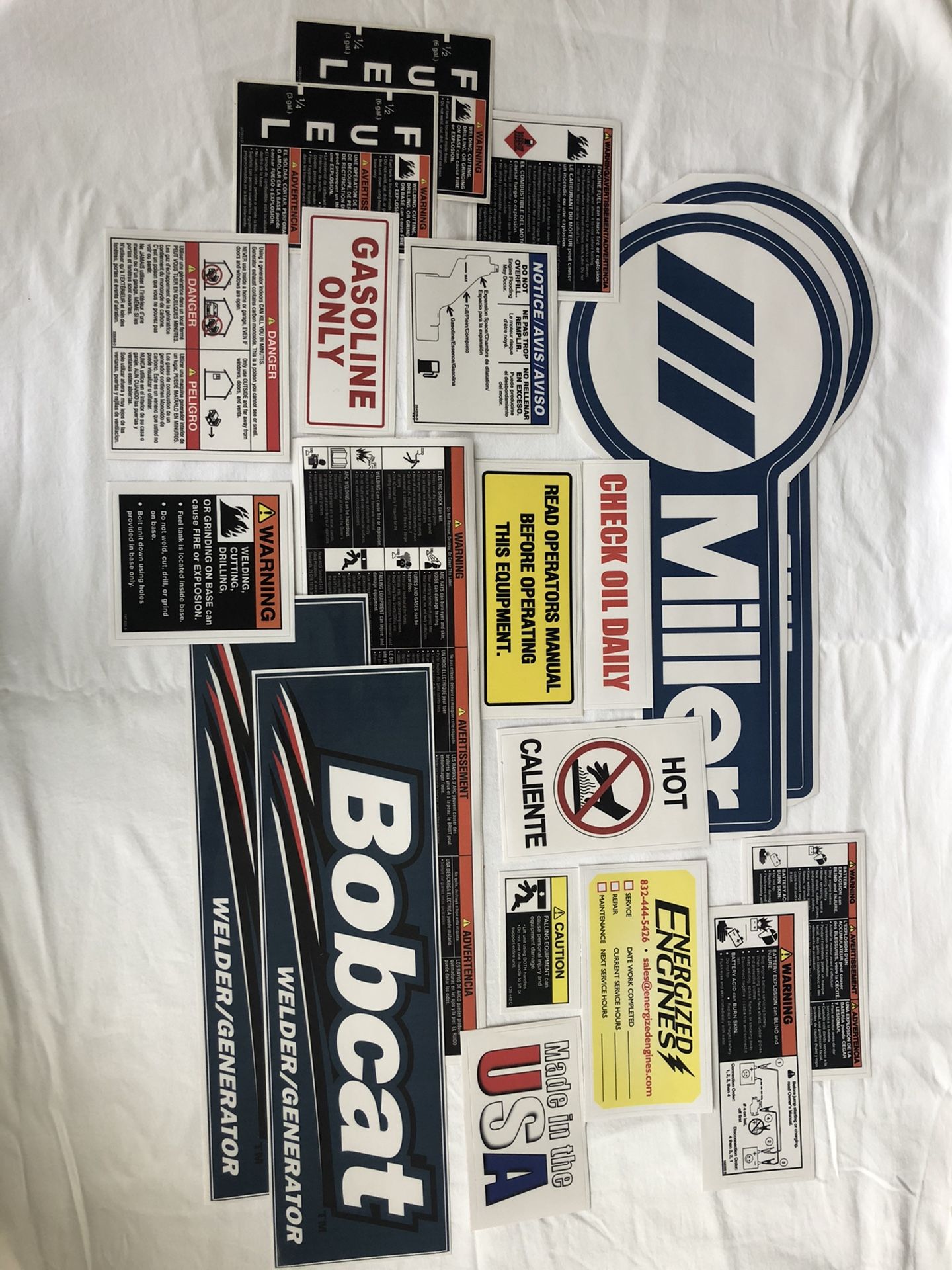 Miller Welder Decal Kit