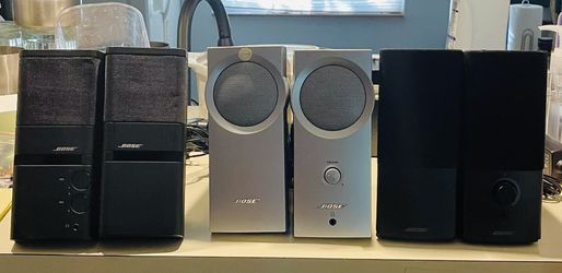 3 set of bose computer speakers 
