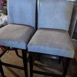 Grey Bar Stools 