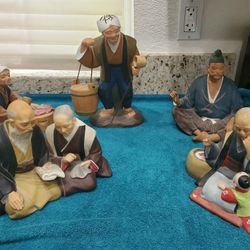 VINTAGE 5  HAKATA DOLLS ALL EXCELLENT CONDITION SOLD TOGETHER 